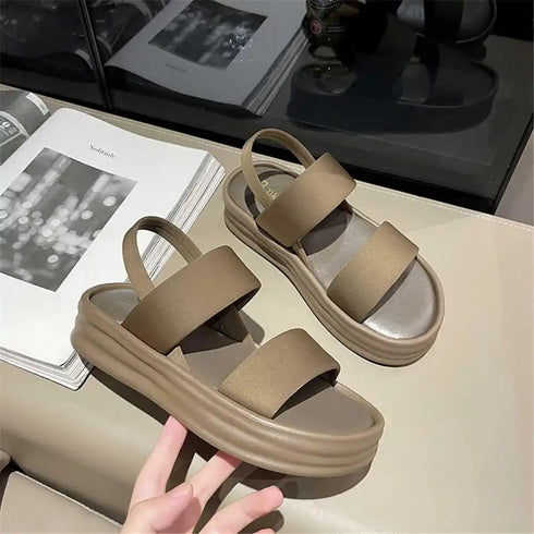 Double Strap Sling Back Sliders
